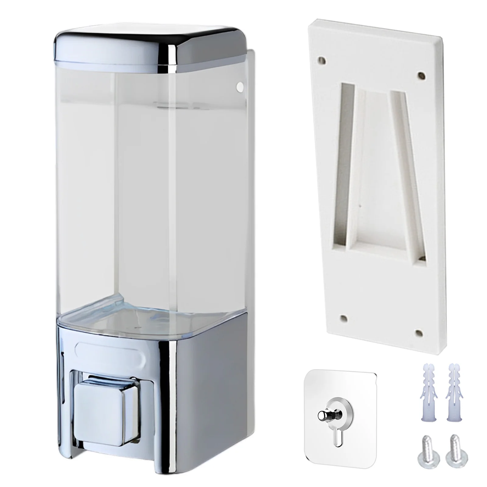 

480ML Leakproof Manual Soap Dispenser Hand Wash Universal Kitchen Bathroom Home Hotel Shower Toilet Wall Mounted Large Capacity