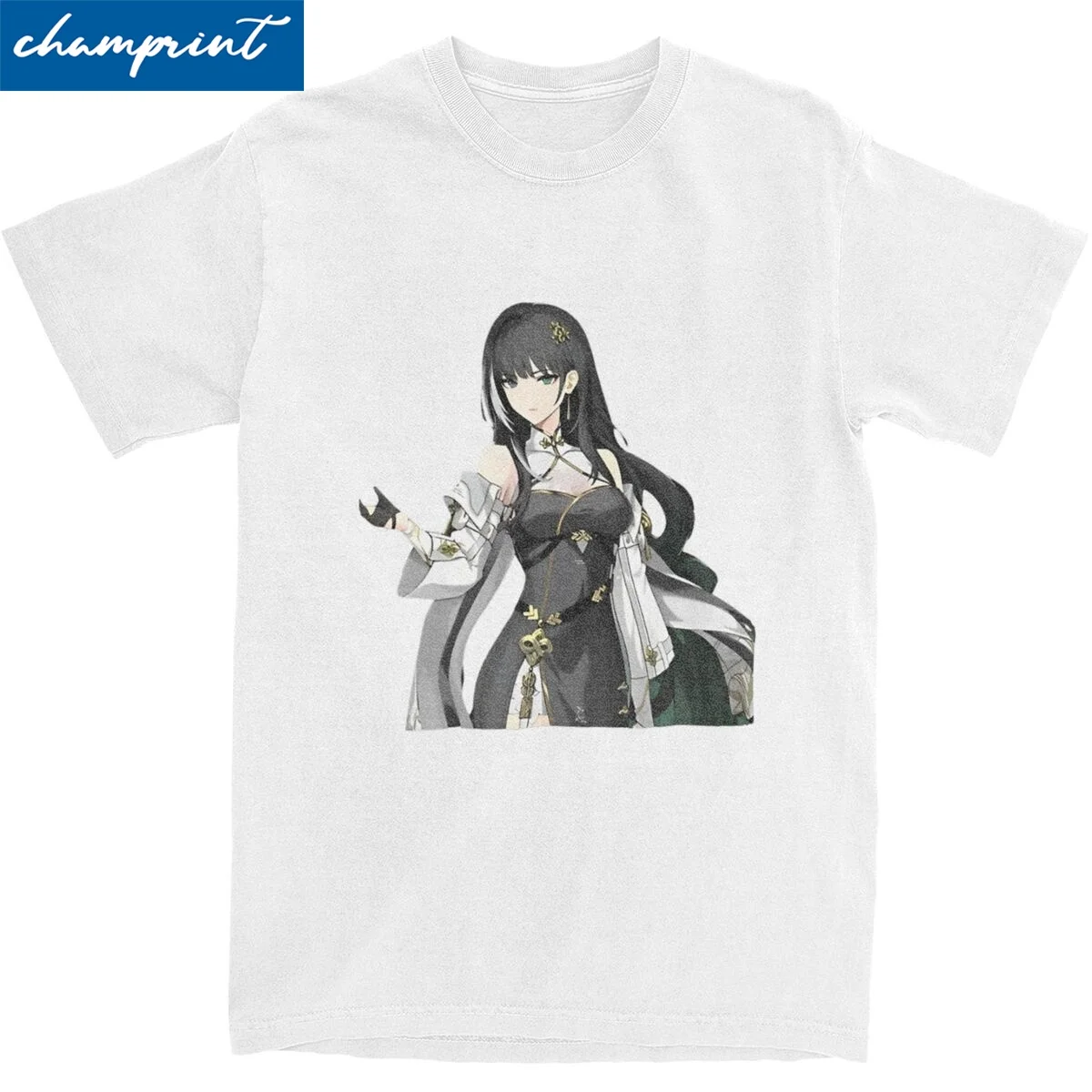 Kawaii волнистые Аниме футболки для мужчин 100% хлопок короткий рукав круглый вырез