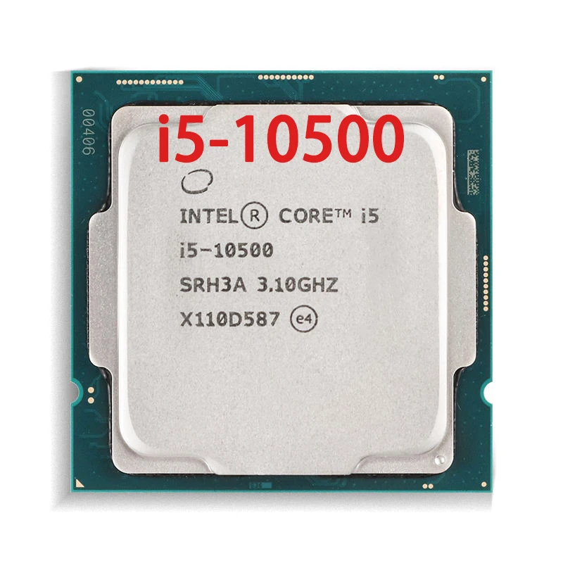

Процессор Intel Core i5-10500 i5 10500 3,1 ГГц шестиядерный двенадцатипоточный ЦПУ L2 = 1,5 M L3 = 12M 65 Вт LGA 1200