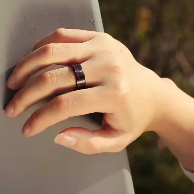 Мужской палец Viking Spinner черное готическое кольцо для большого пальца титановая