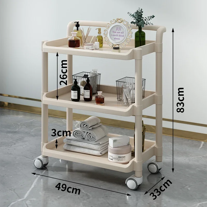 Тележка на колесиках барная тележка маникюрная вспомогательная косметика