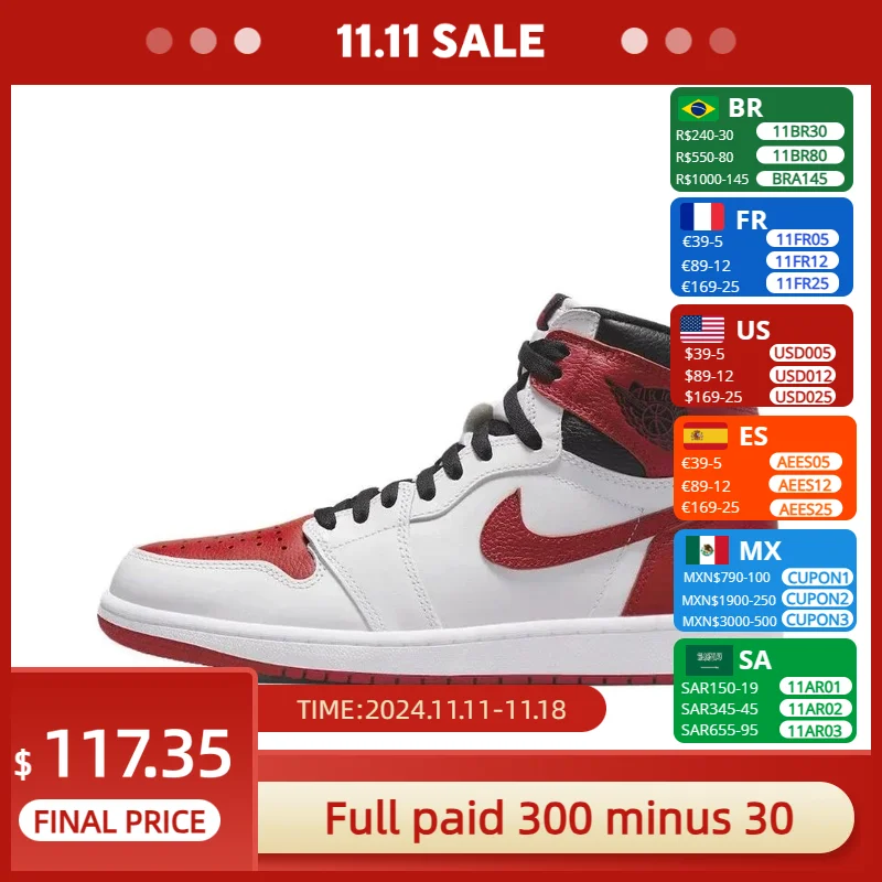 Оригинальные мужские кроссовки Air Jordan 1 High OG для баскетбола и тенниса