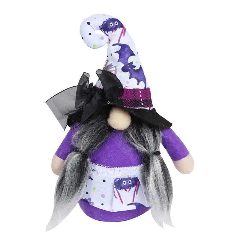 

Гномы на Хэллоуин, фиолетовый плюшевый эльф ручной работы, Шведский томте, карликовый декор для весны и лета, домашняя Пастельная кукла на Хэллоуин, коллективная кукла