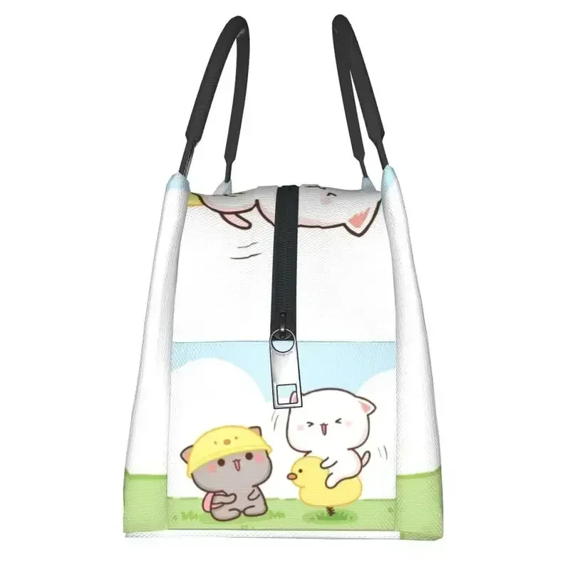 Индивидуальная мультяшная сумка для обеда Mochi Cat Peach And Goma Женский