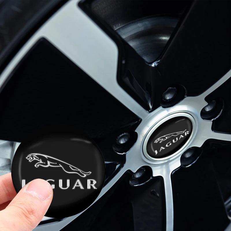 

4PCS 56MM Car Wheel Center Hub Cap Emblem Car Styling Stickers Auto Accessories for Jaguar XK Tijera Ropa Llavero F-TYPE V8 S XF