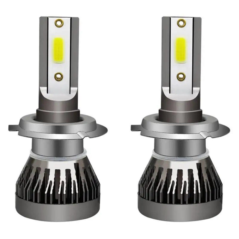 

Комплект светодиодных ламп для фар 2 шт H7 Mini 90 6000K лм 12-32 В, белые супер яркие противотуманные фонари, лампы для фар автомобиля