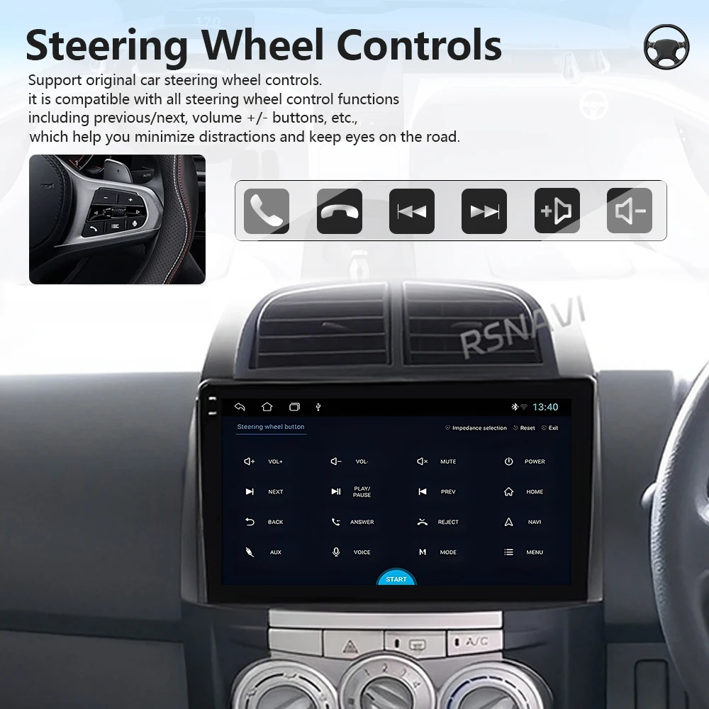 Фото Автомагнитола Android 16 для Toyota Passo, Daihatsu Boon, Sirion, Subaru 2005-2013 с GPS, CarPlay и управлением с руля №2