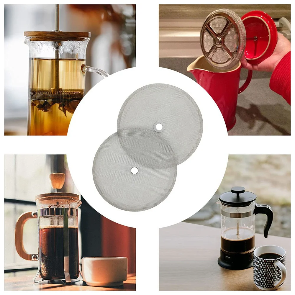Сменный фильтр для французского пресса многоразовый сетчатый из нержавеющей