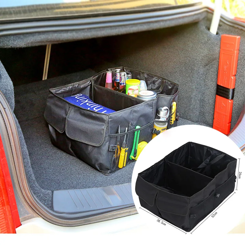 

Car Trunk Storage Box Large Storage Organizer Tool Car Storage Bag Car Trunk Organizer Soft Felt Storage Box Interior Accessorie