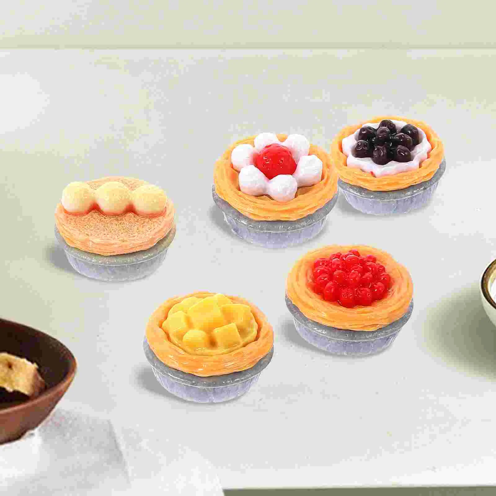 

20 Pcs Photo Prop Home Fake Egg Tart Fake Egg Tart Model for Display Home