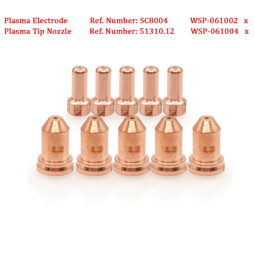 10 шт. плазменный электрод SC8004 WSP- 061002 Наконечник 1 2мм 51310.12 061004 Для плазменных