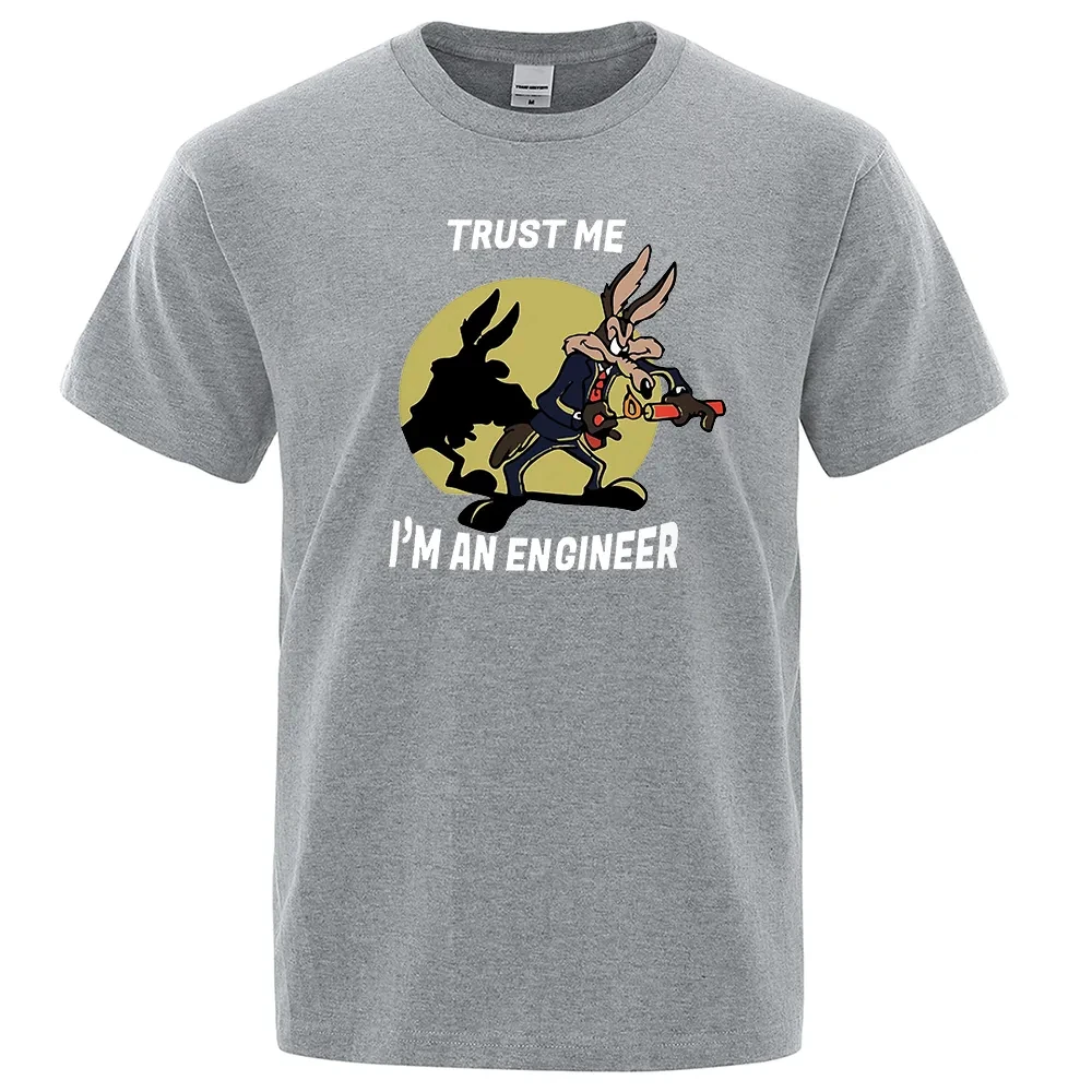 

Round Neck Engineering Tees Classic Man Clothes Oversized Trust Me Im An Engineer T Shirt For Men Pure Cotton Vintage T-Shirt