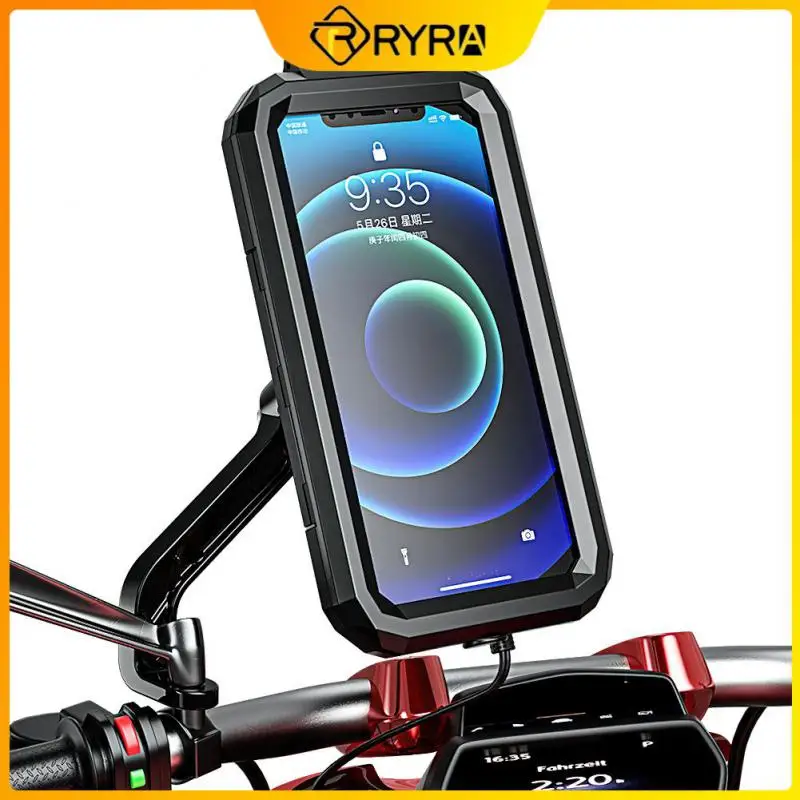 

RYRA New Bicycle And Motorcycle Waterproof Shell Mobile Phone Holder Universal Size Outdoor Mobile Phone Holder For Motorcycle