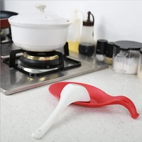 silicone spoon pad heat resistant insulation placemat glass coaster tray spoon pad mat pot holder kitchen accessories tools