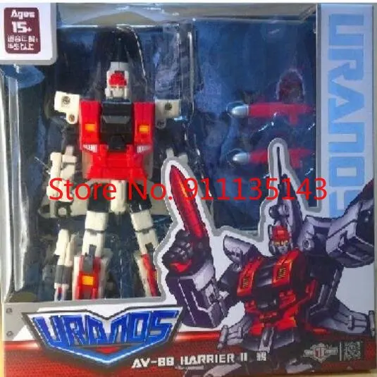 

Tfc Toys Project Uranos Av-88 Av-8b Harrier Slingshot Airraid G1 3rd Party Transformation Toy Anime Action Figure