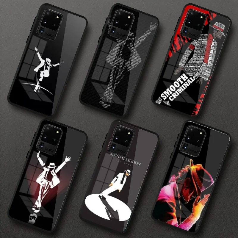

Эстетика MJ крутой телефон для Samung S23 S22 S21 Pro Ultra A13 A33 A53 NOTE 20 PC стеклянный чехол для телефона Funda
