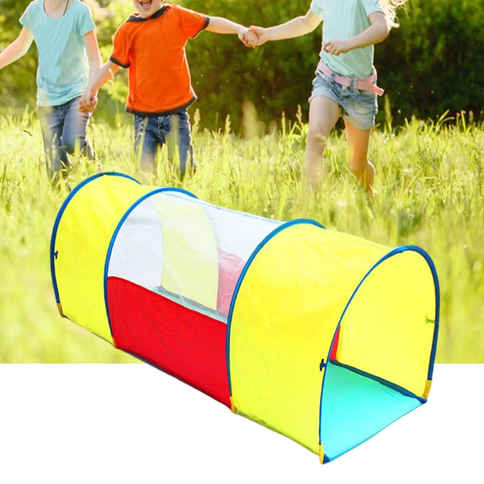 

Breathable Play Tent Toy Indoor Outdoor Game Collapsible Tunnel for Toddlers