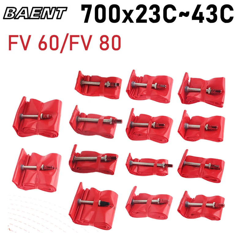 

Baent TPU ultralight road bike inner tube 700x23/28/32/43C 36g/45g bike tire 60mm 80mm French valve speed bike parts