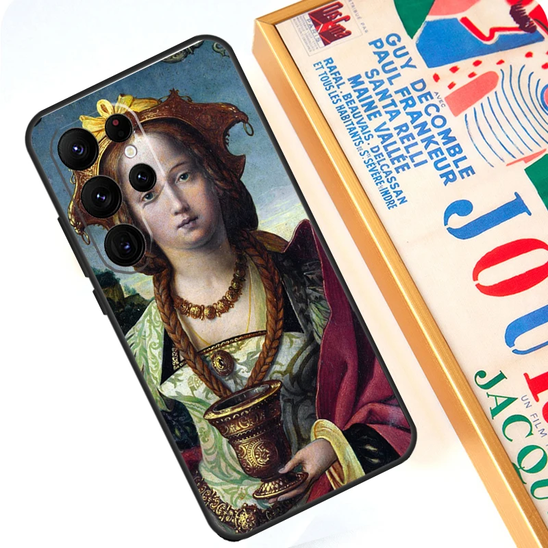 Чехол Sandro Botticelli возрождения для Samsung Galaxy S24 S23 Ultra S22 Note 20 10 Plus S8 S9 S10 S21 S20 FE