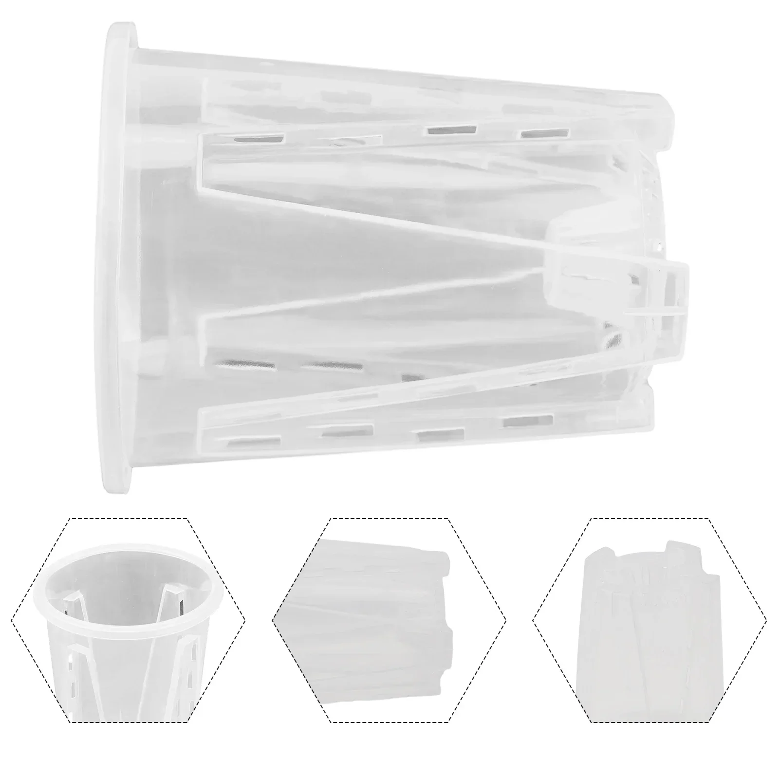 Прозрачные пластиковые горшки для орхидей с отверстиями прозрачный пластиковый