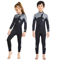 2 5mm neoprene childrens wetsuit fashion one piece front zipper boys and girls warm sunscreen swimming snorkeling wetsuit 2022