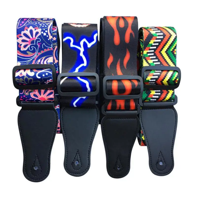 

1 шт., регулируемый нейлоновый ремень для акустической электрогитары и басов