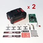2 упаковки аккумуляторов с BMS для беспроводного электроинструмента Einhell 18 в, литий-ионная батарея 3000 мАч 4000 мАч 5200 мАч 6000 мАч для Ozito