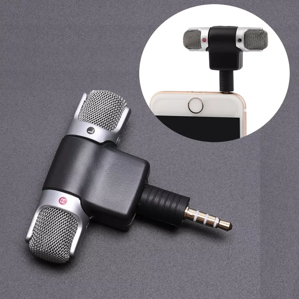 

3.5mm Jack Microphone Stereo Mic For Recording Mobile Phone Studio Interview Microphone For Smartphone