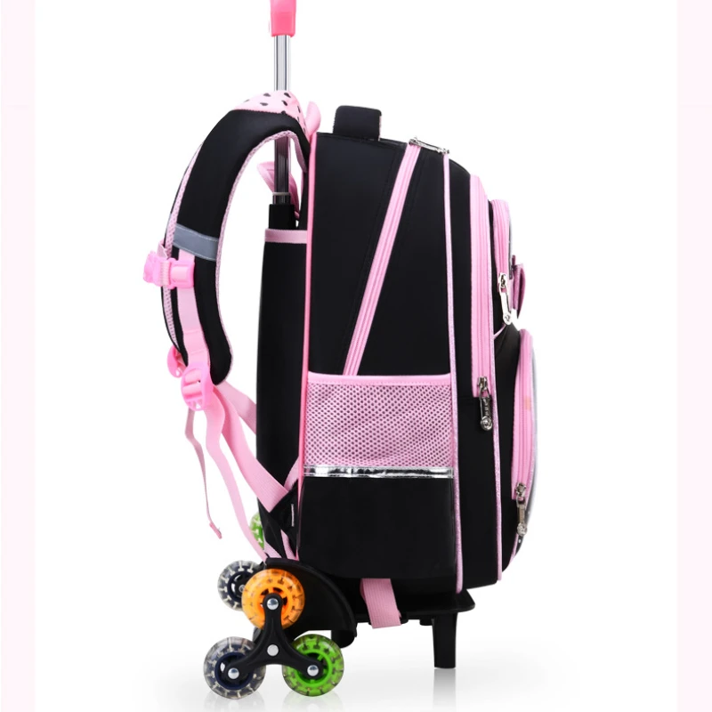 Trolley Children School Bags With Wheels Mochilas Kids Backpacks Trolley Luggage Girls school backpack bookbag kids Schoolbags