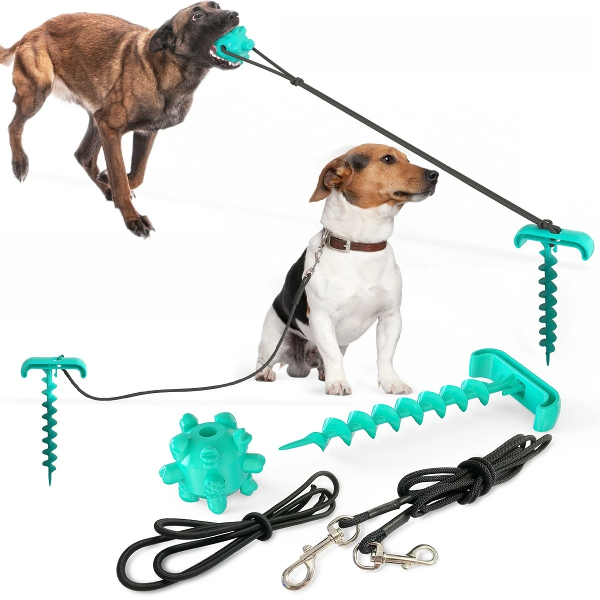 

Hot selling pet products, outdoor dog ties, ground pegs, dog traction ropes, dog toys, venting rope balls