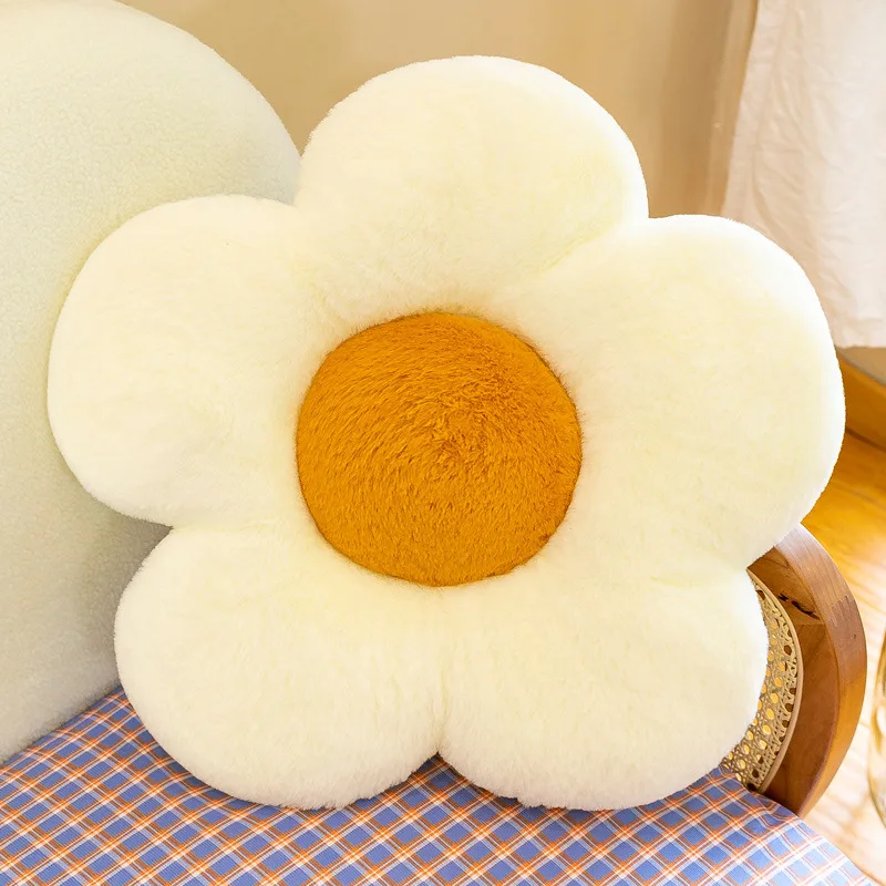 

Sunflower Pillow Cute Petal Pillow Kawaii Flowers Cushion Decorative Pillow Girl Women Kid Room Aesthetics Sofa Living Room 50cm