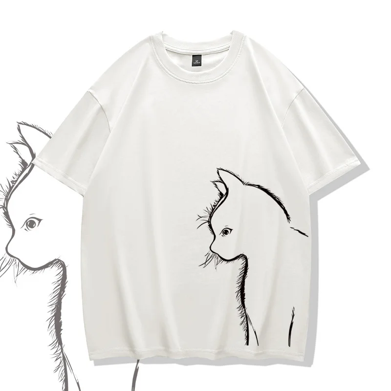 

Футболка мужская оверсайз из чистого хлопка, Повседневная модная аниме одежда, впитывающая пот, свободная одежда с коротким рукавом, в стиле хип-хоп