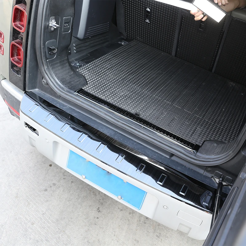 

Car Styling For Land Rover Defender 110 2020-2022 Tail Rear Outer Bumper Protector Trim Door Sill Scuff Cover Plate Accessories