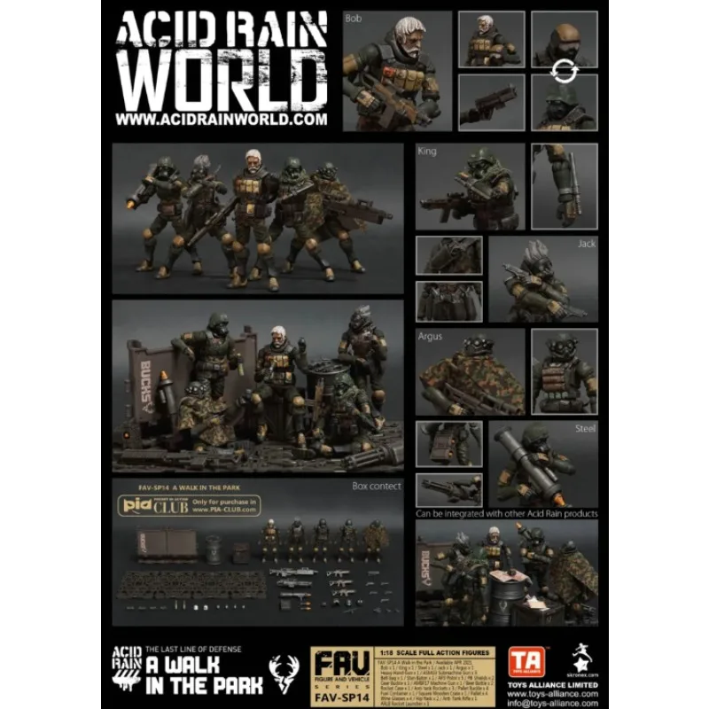Фото Оригинальный набор Spot Acid Rain War FAV-SP14 Park Walk Bucks Squad/FAV-A96 Yonnis Noron, модель солдата, можно собрать изысканные подарки №4