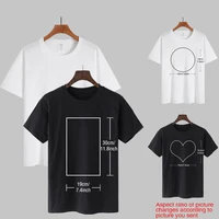 Custom Printed 2022 New Summer T Shirt Women White Causal Round Neck Basic T-shirt Female Solid Tee Short High Quality Black Top 3