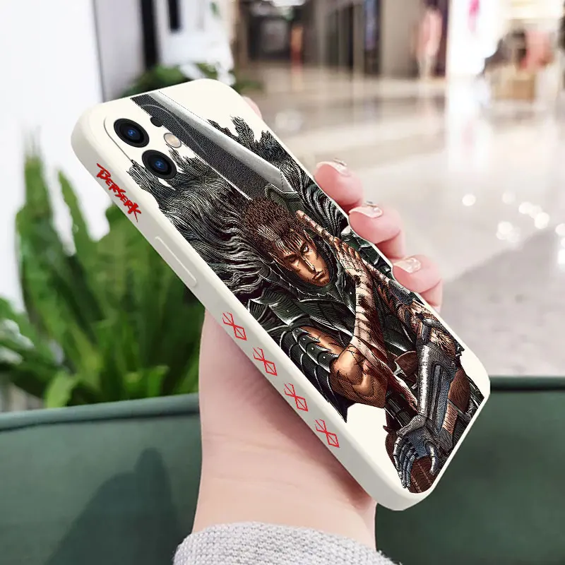 Anime Berserk Phone Case For iPhone 14 13 12 11 Pro Max Mini X XR XSMAX SE20 8 7 Plus 6 6SPlus Silicone Cover images - 6
