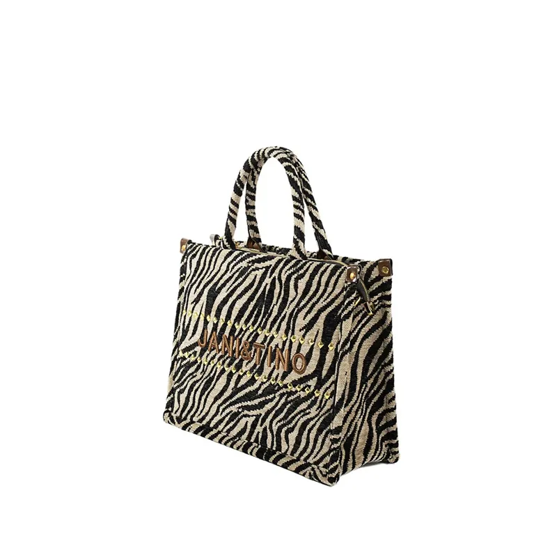 Light Luxury Tote Handbag Leather Women's Bag 2023 New Zebra Pattern Purse One-shoulder Satchels Sac