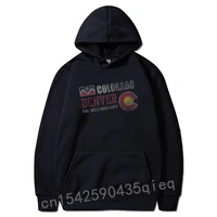 denver colorado hoodies the mile high city shirt customized hoodie on sale tops long sleeve sweatshirts mens crazy