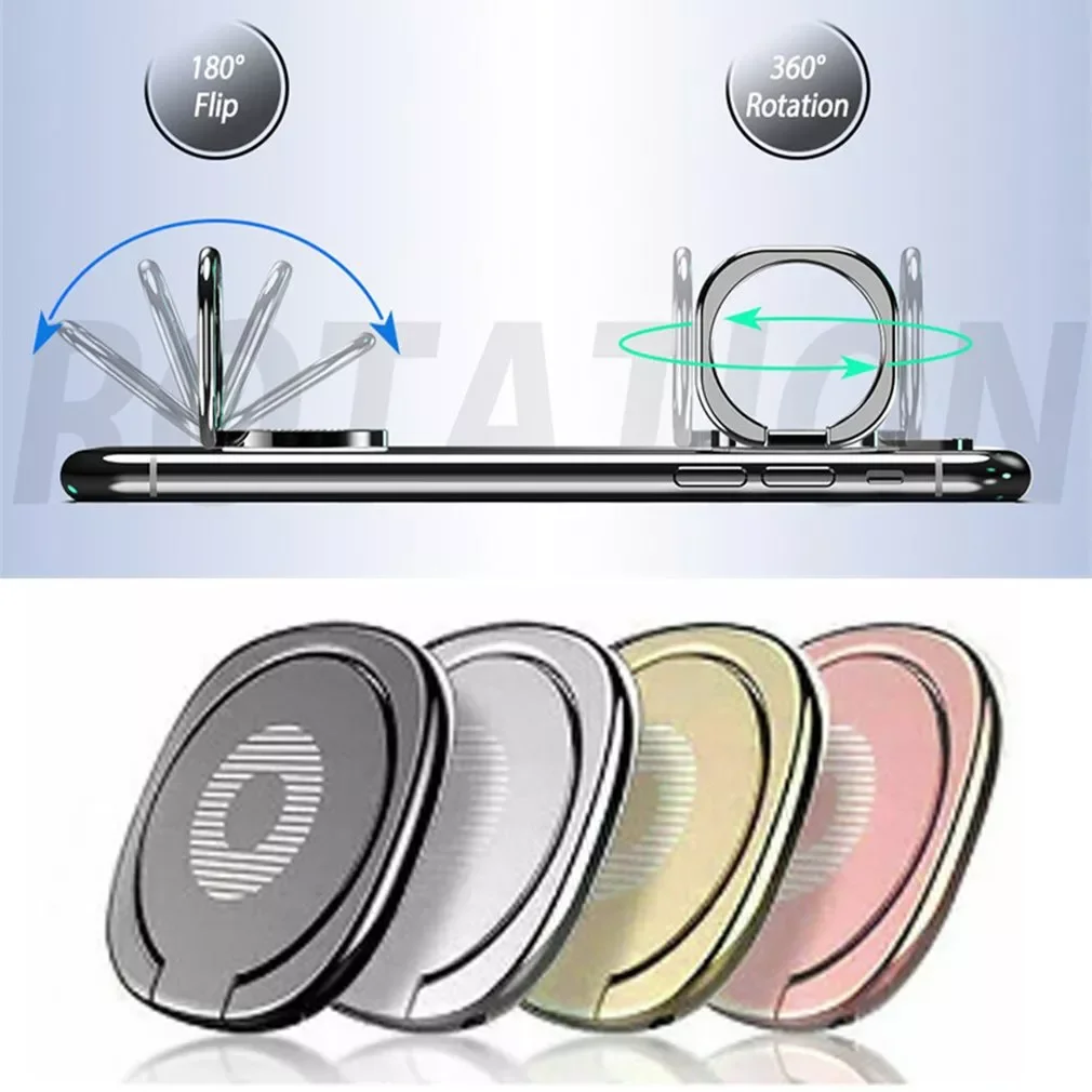

MobileFinger Ring Holder 360 Degree Magnetic Phone Smartphone Finger Stand Holder Round Phone Ring Car Mount Stand