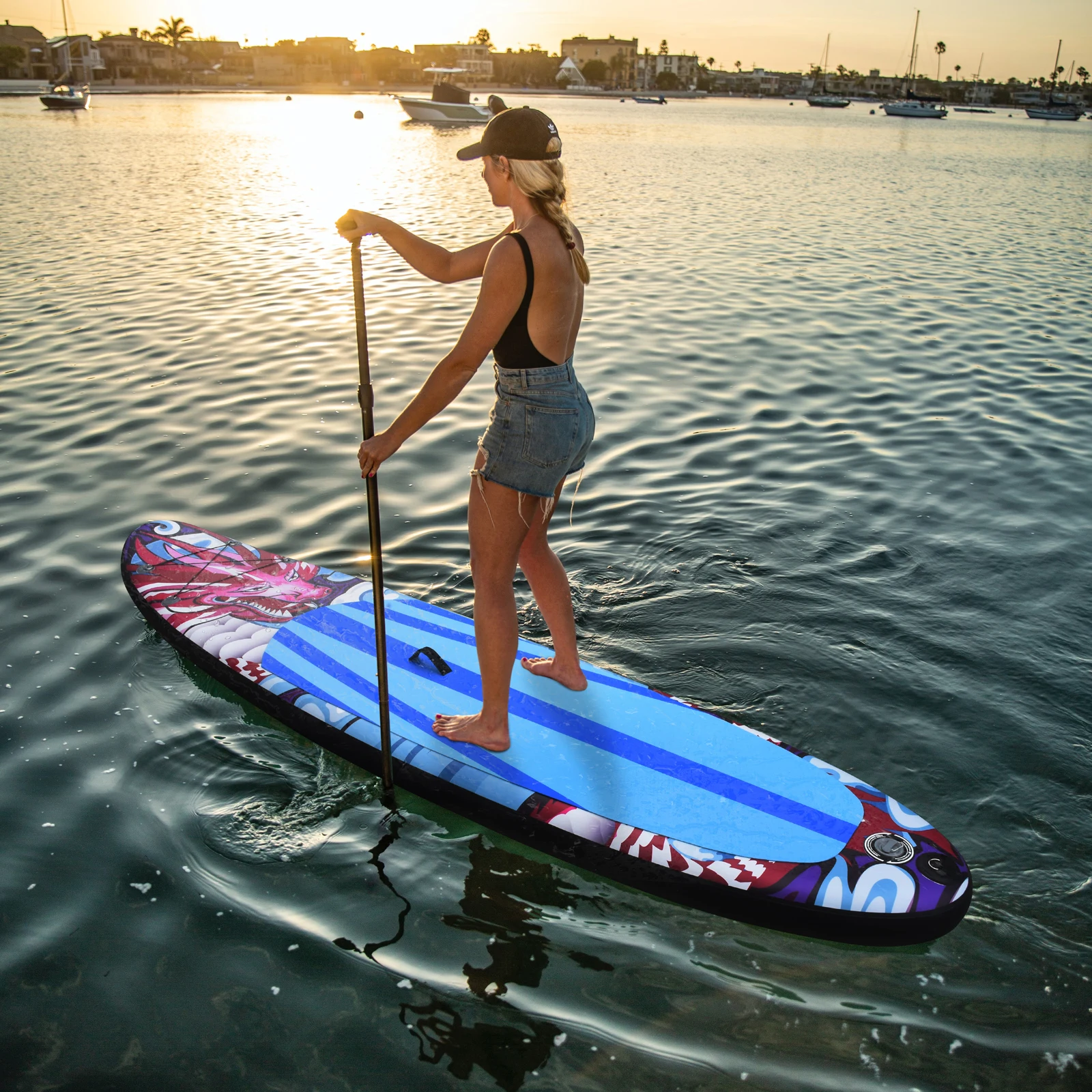 Water sports Inflatable surfboard SUP Board Stand-up paddle board Racing sup Paddle board PVC inflatable paddle board