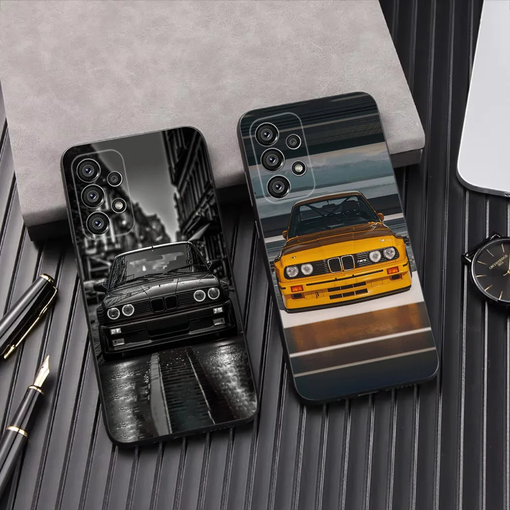 Чехол для телефона Car B- Bmwes-S E30 Samsung Galaxy A13 A21s A22 A31 A32 A52 A53 A71 A80 A91 Soft Black Shell