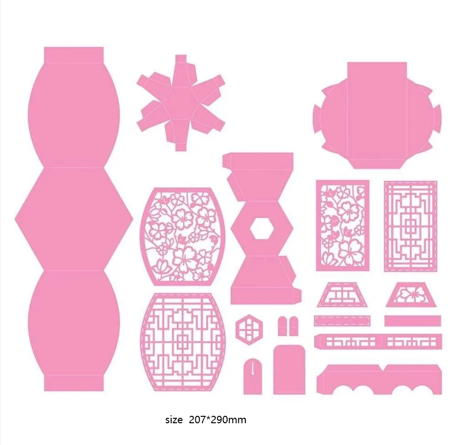 Металлические штампы Восточное небо светильник Сакура цветение высечка форма