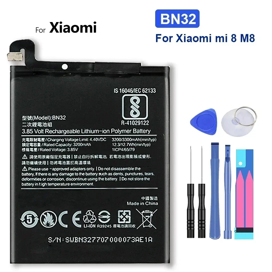 Фото BM3E BN32 BM3D BM3F BM3J Аккумулятор для мобильного телефона для Xiaomi Mi 8 8SE 8Pro 8Lite Сменный аккумулятор без батареи + трек НЕТ №4
