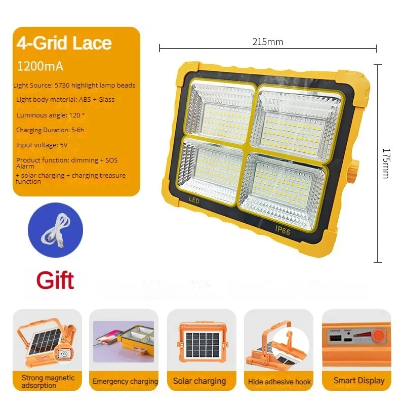 

Солнечный фонарь 20000 мАч