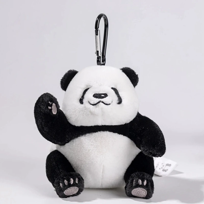 

New Panda Keychain Charm Cute Plush Panda Keyring Backpack Hanging Decoration For Kids Adults Hot Sale