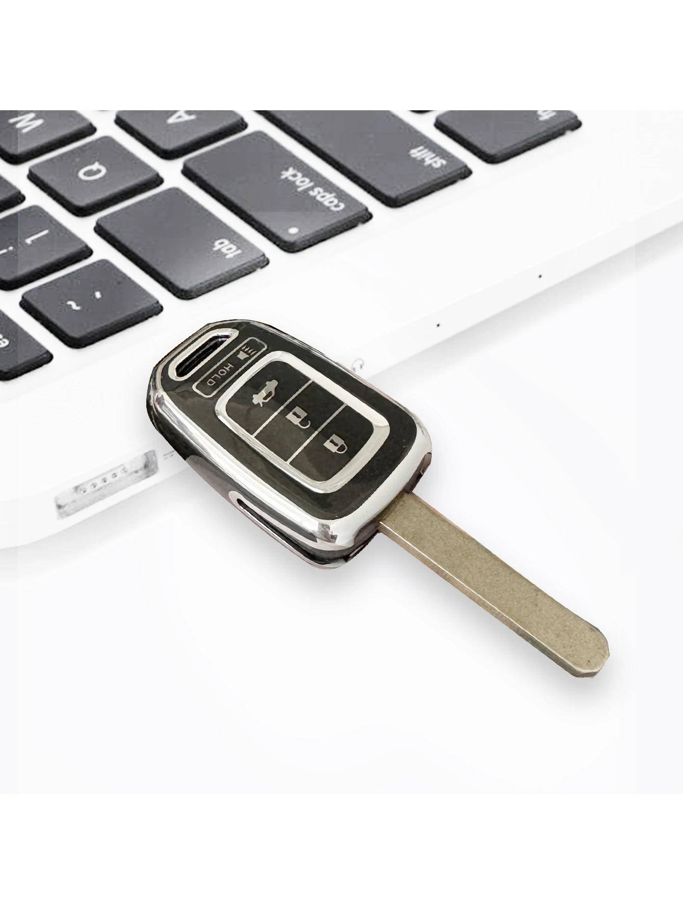 Чехол Для Автомобильного Ключа Из ТПУ С 4 Кнопками Откидная Бирка Honda Accord CIVIC CRV Jazz