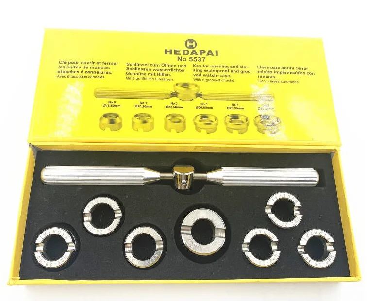 

5537 Waterproof & Grooved Watch Case Opener Closing Tool 18.5-36.5mm Size