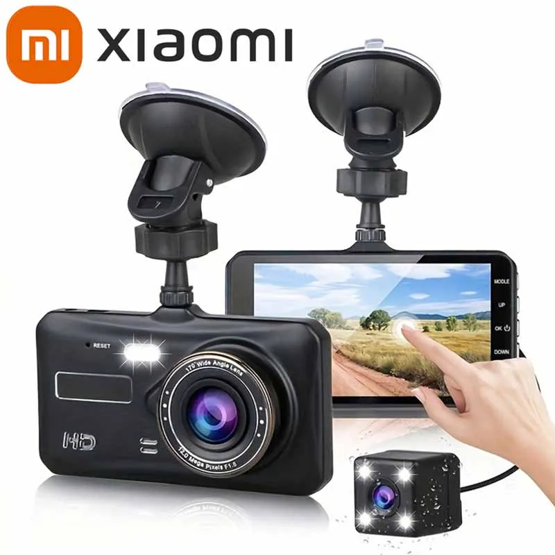 

Видеорегистратор XIAOMI, Автомобильный регистратор с камерой спереди и сзади, Автомобильный видеорегистратор, Автомобильный видеорегистратор в черном корпусе, FULL HD 1080P, водительский рекордер с ночным видением