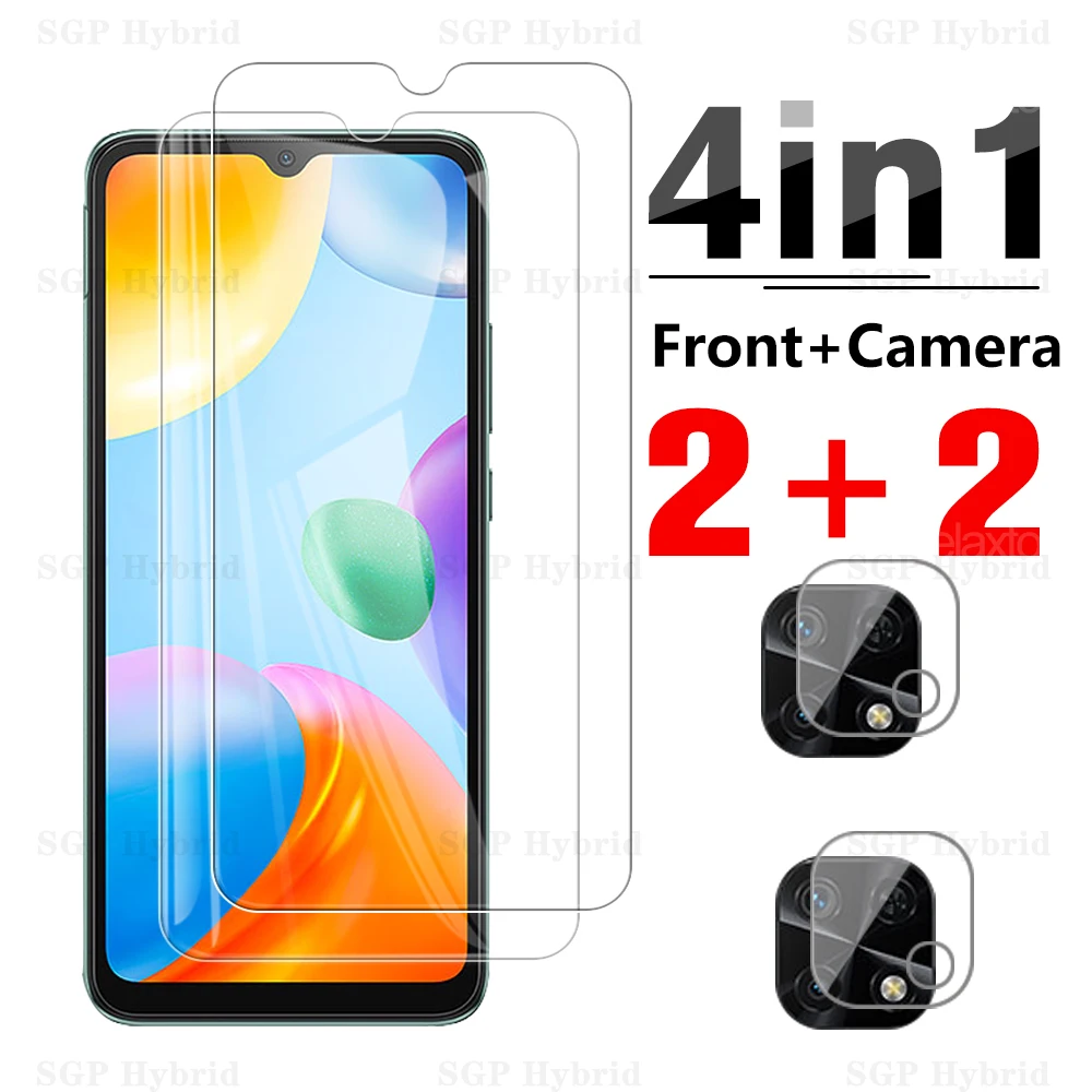 

4 в 1, Защитное стекло для экрана и камеры Xiaomi Redmi 10C, 6,71 дюйма, HD, закаленное стекло, Redmy 10 C, C10, Redme10 C, защитная пленка