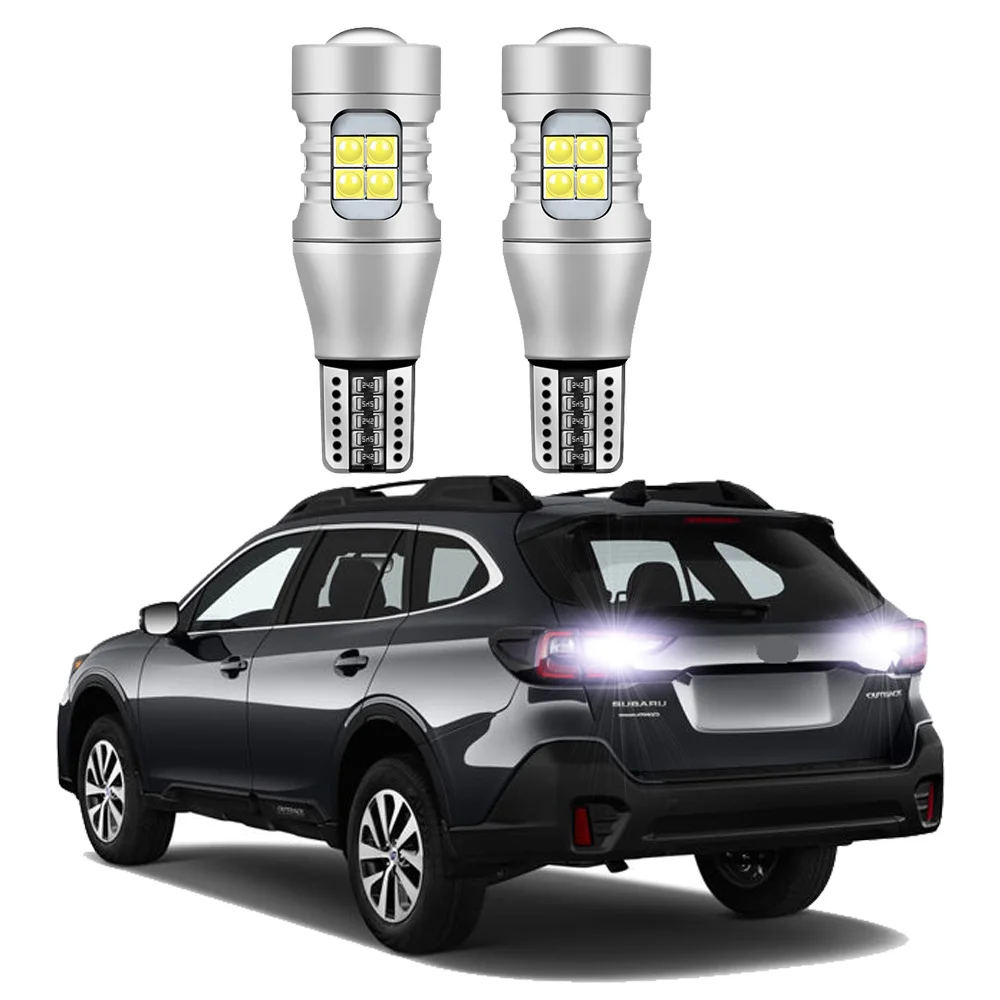 2 шт. для Subaru Outback 2005-2018 2019 2020 2021 2022 2023 2024 светодиодная резервная лампа заднего хода белая без ошибок